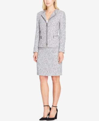 Tahari ASL - Boucl&eacute; Skirt Suit