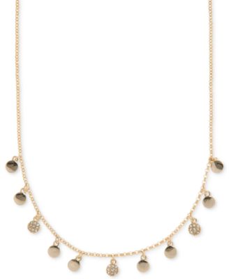Ivanka Trump - Gold-Tone Pav&eacute; Disc Collar Necklace