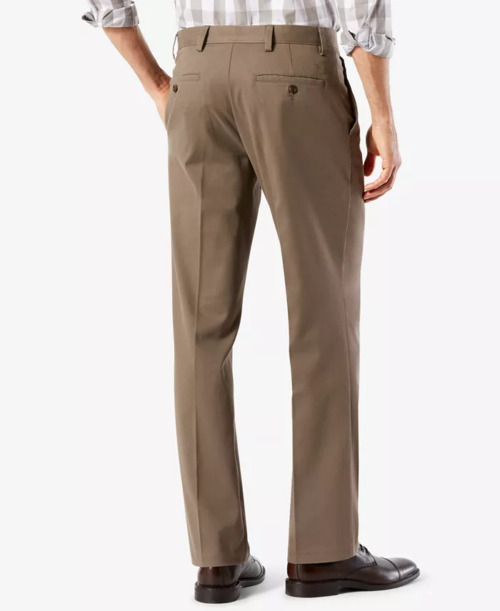 Men's Easy Straight Fit Khaki Stretch Pants - thumbnail 10