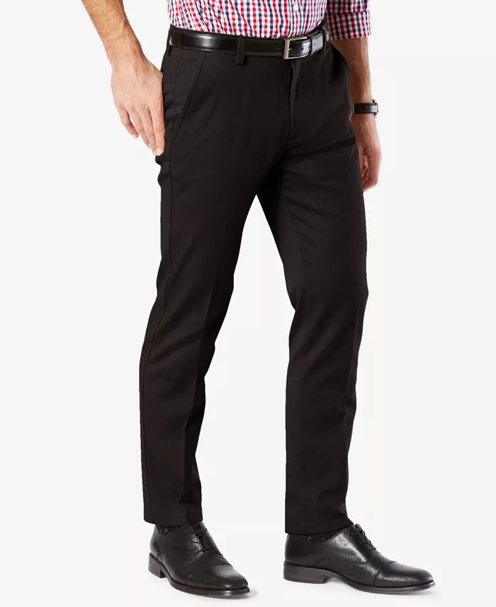 Men's Easy Slim Fit Khaki Stretch Pants - thumbnail 2