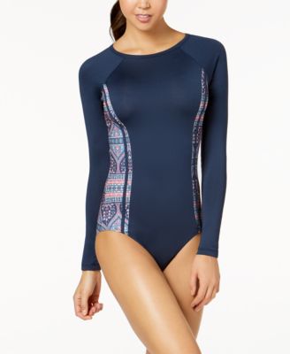 long sleeve swimsuit cheeky