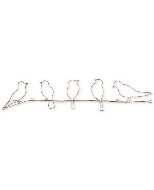 Graham Brown Soft Rose Gold Tone Bird On A Wire Wall Art Reviews Wall Art Macy S
