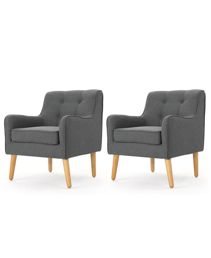 Noble House - Roslen Arm Chair (Set Of 2), Quick Ship