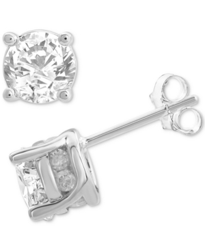 image of Diamond Stud Earrings (2 ct. t.w.) in 14k White Gold