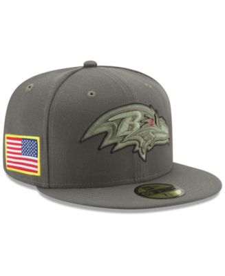 New Era Baltimore Ravens Salute To Service 59FIFTY Fitted Cap - Macy's