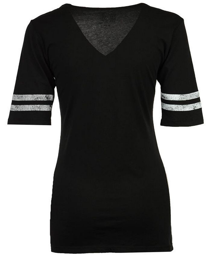 Retro Brand Women's Vegas Golden Knights Vintage Sleeve Stripe T-Shirt ...