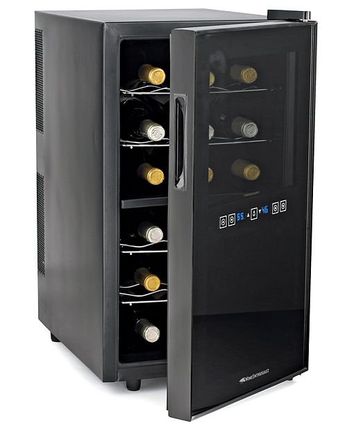 Wine Enthusiast 2720318 18 Bottle Two Temperature Wine Cooler Reviews Bar Wine Dining Macy S