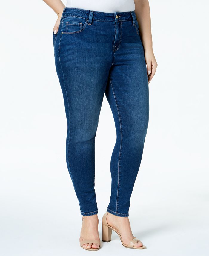 Tommy Hilfiger Plus Size Anchor-Logo-Pocket Skinny Jeans, Created for ...