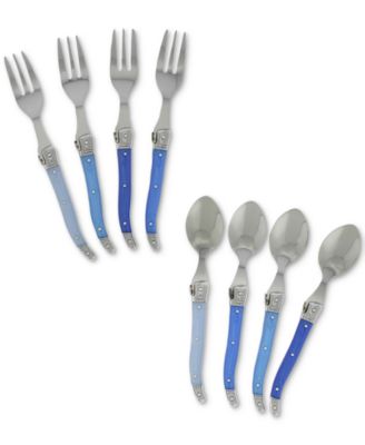 Laguiole Cocktail or Dessert Spoons and Forks, Set of 8