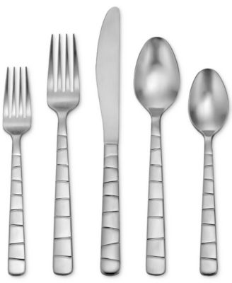 Oneida - Satin Logan Square 45-Pc. Flatware Set