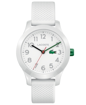 image of Lacoste Kids- 12.12 White Silicone Strap Watch 32mm