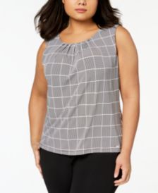 Plus Size Pleated Top