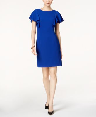 Jessica Howard - Flutter-Sleeve Sheath Dress