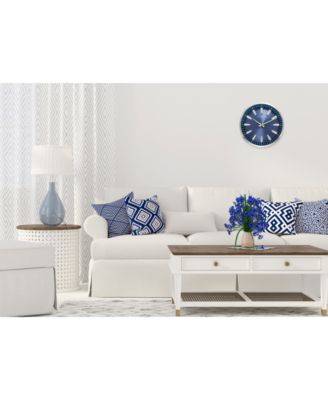 Citizen Gallery Silver-Tone Metal & Wood Wall Clock 