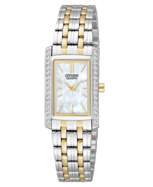 image of Citizen Women-s Two Tone Stainless Steel Bracelet Watch 19mm EK1124-54D