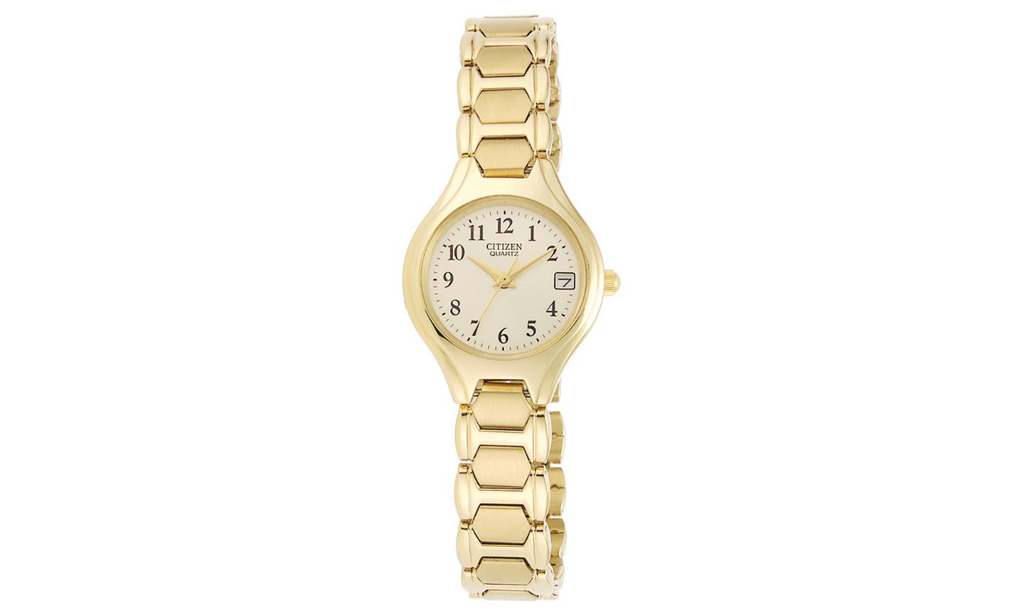 Женские часы Citizen Gold-Tone Stainless Steel Bracelet Watch 23mm EU2252-56P — фото 1