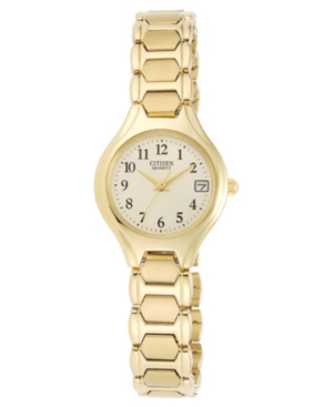 image of Citizen Women-s Gold-Tone Stainless Steel Bracelet Watch 23mm EU2252-56P