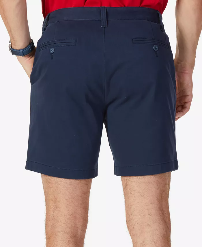 Men's Classic-Fit Stretch Flat-Front 6" Chino Deck Shorts - thumbnail 2