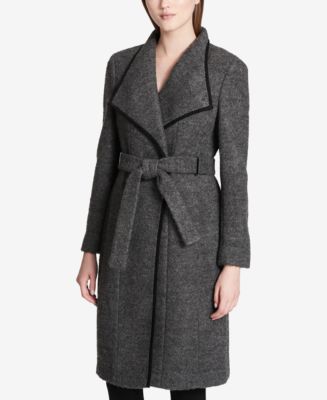 Macy's calvin klein wool coat online