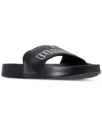 Puma Women's Leadcat AO Leather Slide Sandals from Finish Line - Macy's