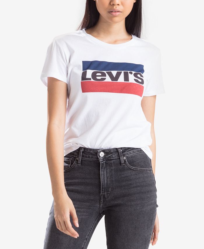 Levi's Perfect Cotton Graphic T-Shirt & Reviews - Tops - Juniors - Macy's