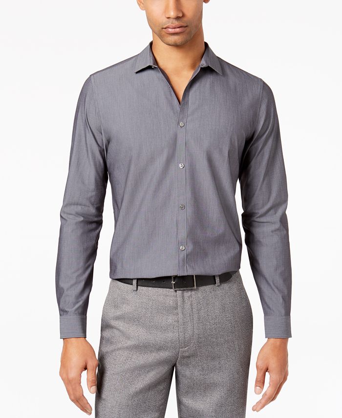 Calvin Klein Men's Infinite Slim Fit Shirt & Reviews - Casual Button-Down  Shirts - Men - Macy's