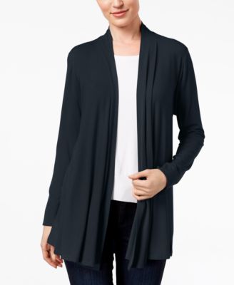 rayon spandex open front cardigan