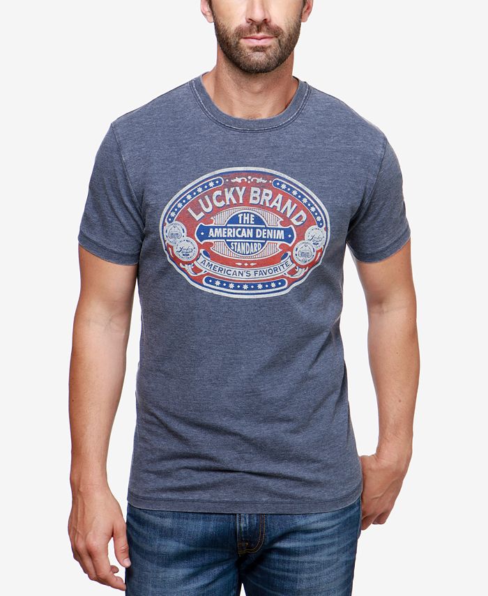 Lucky Brand Men's Denim Seal Graphic-Print T-Shirt - Macy's