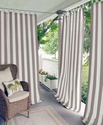 Elrene Home Fashions - Highland Stripe Indoor/Outdoor 50" x 84" Panel