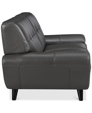 Furniture - Lanz Leather Loveseat, Created for Macy's