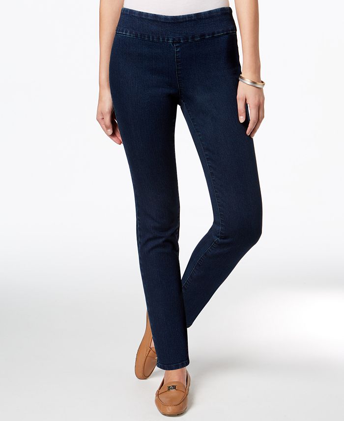 Charter Club Cambridge Pull-On Skinny Ankle Jeans, Created for Macy's ...