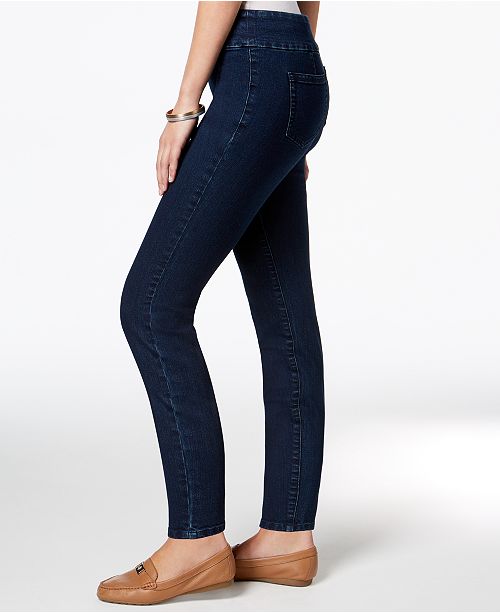 Charter Club Cambridge Pull On Skinny Ankle Jeans Created For Macy s 
