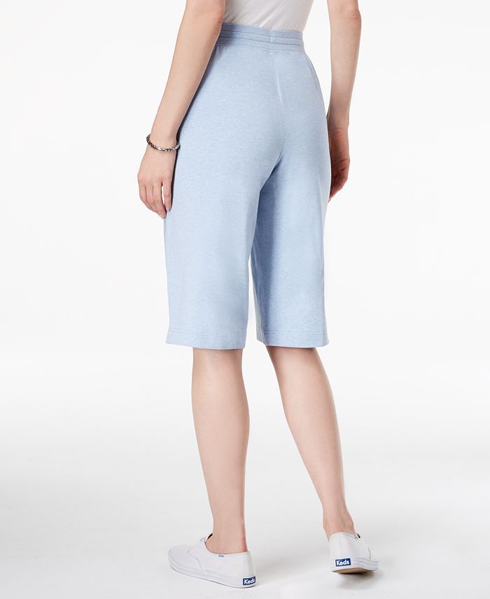 Karen Scott Drawstring-Waist Skimmer Shorts, Created for Macy's - Macy's