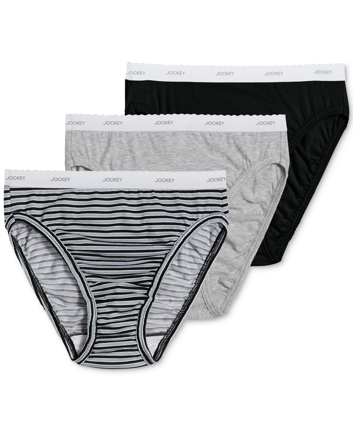Classics French Cut Underwear 3 Pack 9480, 9481, Extended Sizes - White