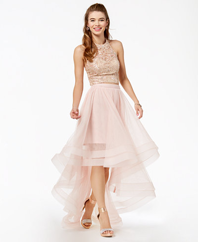 Say Yes to the Prom  Juniors Embellished 2 Pc Gown  Say Yes to the Prom  Juniors Embellished 2 Pc Gown