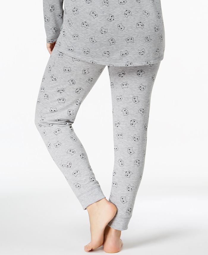 Jenni by Jennifer Moore Plus Size Printed Jogger Pajama Pants, Created ...