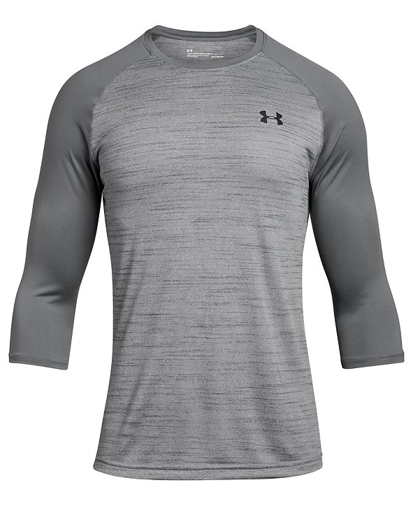 under armour 3 4 sleeve mens