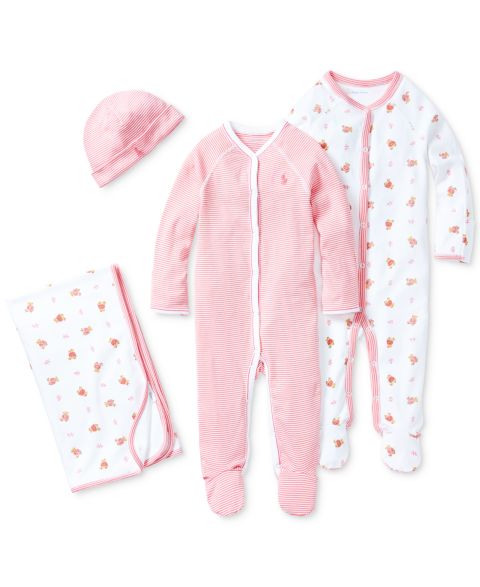 Polo Ralph Lauren Baby Girls Pretty in Pink Ensemble, цвет: Розовый
