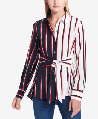 macy's tommy hilfiger women's blouses