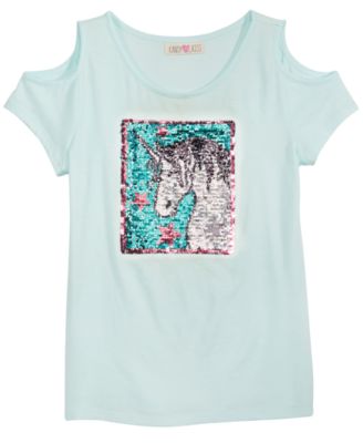 reversible sequin top girl