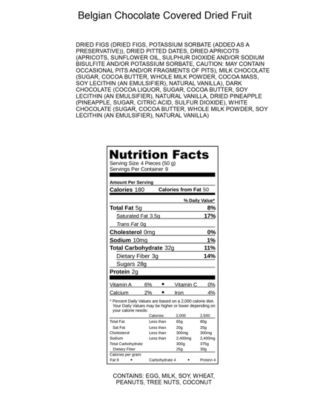 Chocolate Covered Company 1 lb. Chocolate Covered Dried Fruit