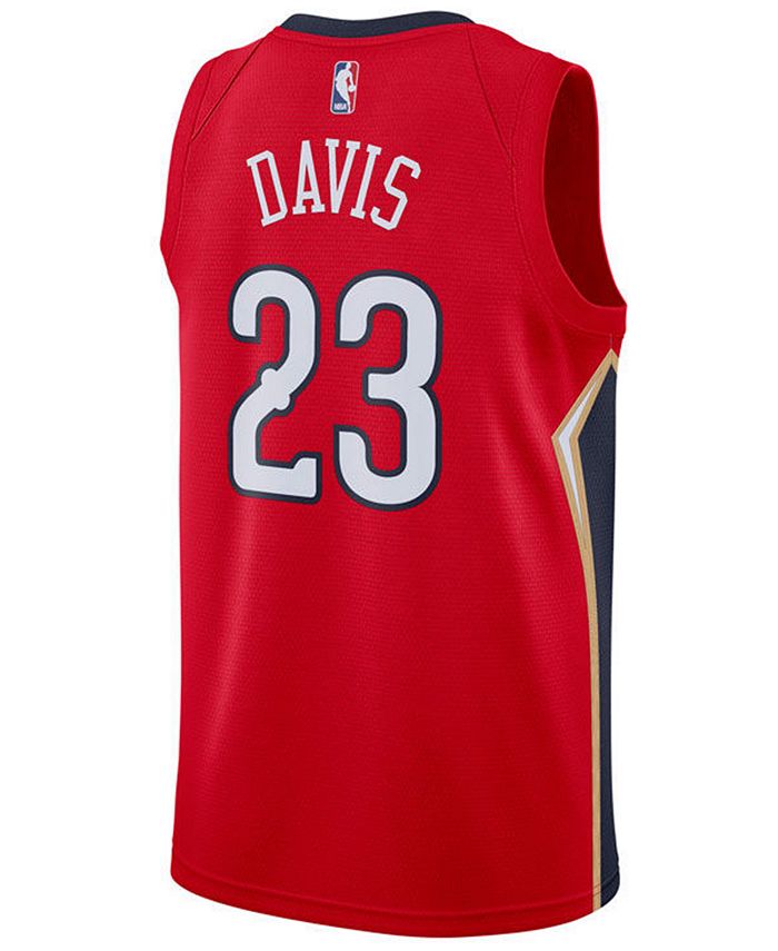 Nike Men's Anthony Davis New Orleans Pelicans Statement Swingman Jersey ...