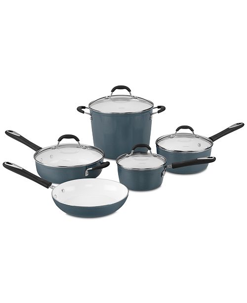 Cuisinart Elements 10 Pc Non Stick Cookware Set Reviews Cookware Sets Macy S