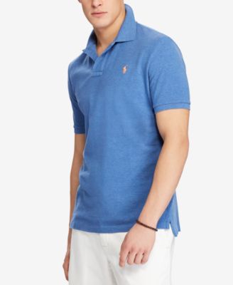 ★★POLO RALPH LAUREN★★ Slim fit mesh polo shirt blue MNPO POLO RALPH LAUREN SLIM FIT MESH POLO SHIRT | Midnight blue