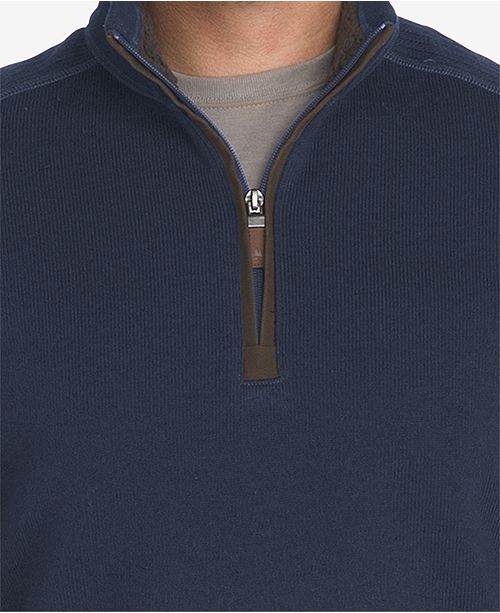 G.H. Bass & Co. Men's Quarter-Zip Fleece Sweater & Reviews - Hoodies ...