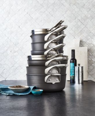 Calphalon - Premier 10-Pc. Space-Saving Hard Anodized Non-Stick Cookware Set