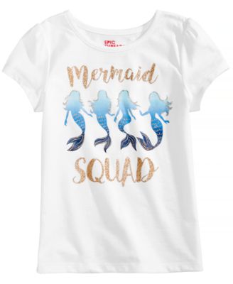 Epic Threads - Mermaid Squad T-Shirt, Toddler Girls (2T-5T)