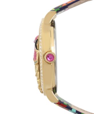 Montre Betsey Johnson Femme Occasion Très Bon état - Cadran Rond - Bracelet Mailles