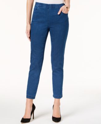 Karen Scott Petite Pull-On Jeans, Created for Macy's - Macy's