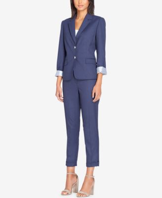 denim pantsuit